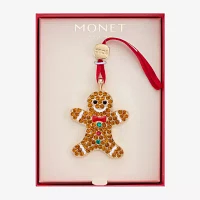 Monet Jewelry Gingerbread Man Christmas Ornament