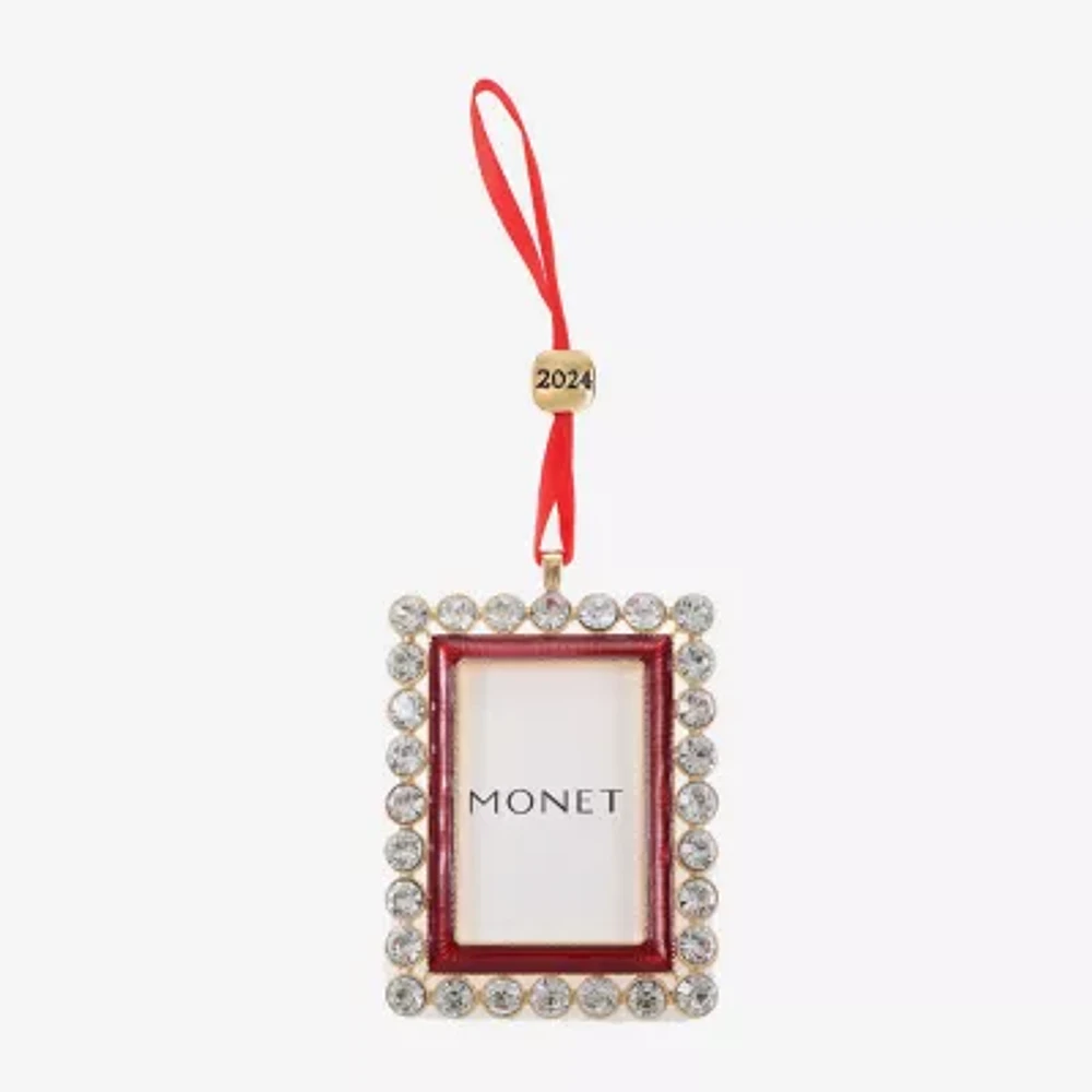 Monet Jewelry Picture Frame Christmas Ornament