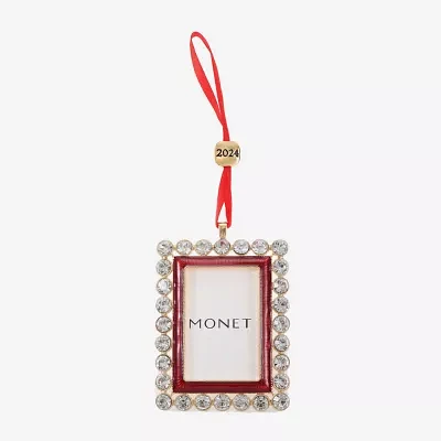 Monet Jewelry Picture Frame Christmas Ornament