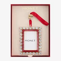 Monet Jewelry Picture Frame Christmas Ornament