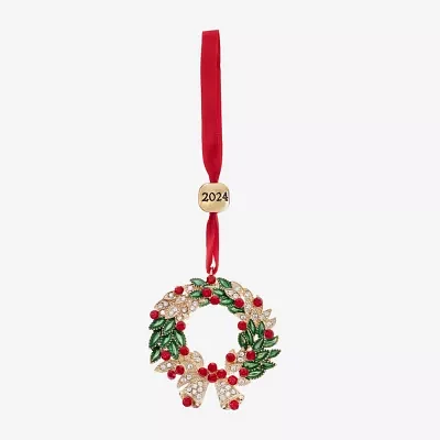 Monet Jewelry Wreath Christmas Ornament