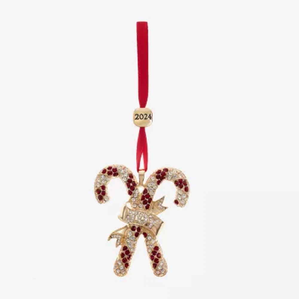 Monet Jewelry Candy Cane Christmas Ornament