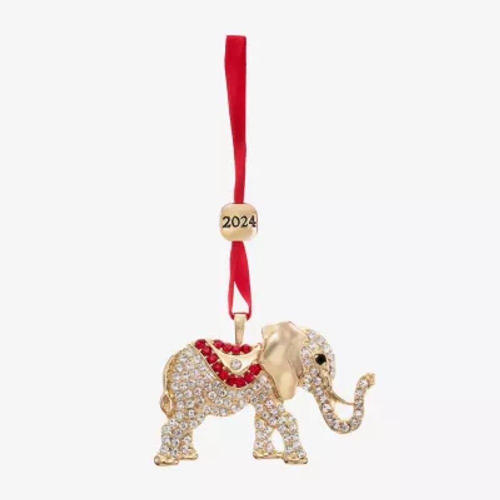 Monet Jewelry Elephant Christmas Ornament