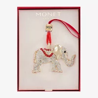 Monet Jewelry Elephant Christmas Ornament