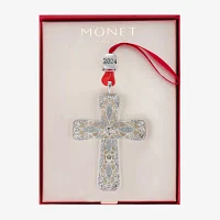 Monet Jewelry Cross Christmas Ornament