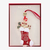 Monet Jewelry 2024 Stocking Christmas Ornament