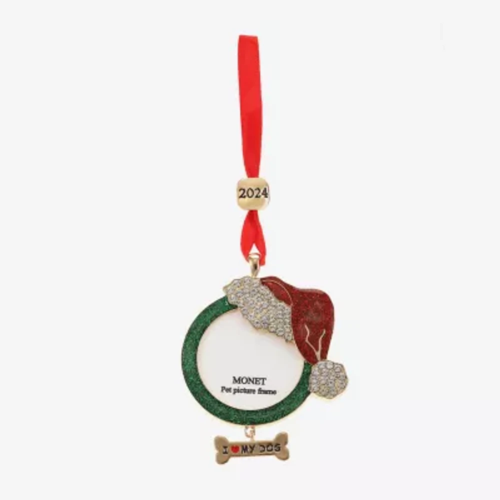 Monet Jewelry "I Love My Dog" Picture Frame Christmas Ornament