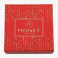 Monet Jewelry Gold Tone Bow Compact Mirror