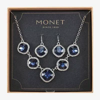 Monet Jewelry Collar Necklace And Drop Earring 2-pc. Glass Set