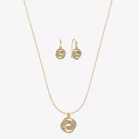 Monet Jewelry Pendant Necklace And Drop Earring 2-pc. Glass Knot Jewelry Set