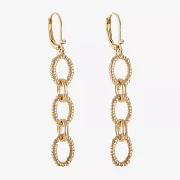 Monet Jewelry Linear Link Drop Earrings