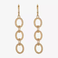 Monet Jewelry Linear Link Drop Earrings