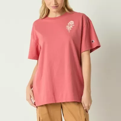 Champion Womens Crew Neck Short Sleeve T-Shirt