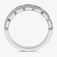 5.5MM 1/2 CT. T.W. Natural White Diamond 14K White Gold Anniversary Band