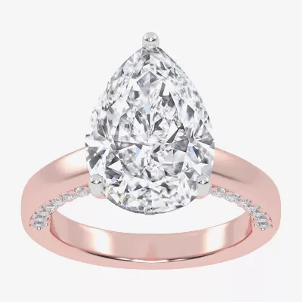 G-H / Vs2-Si1) Womens / CT. T.W. Lab Grown White Diamond 14K Rose Gold Solitaire Engagement Ring