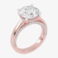 G-H / Vs2-Si1) Womens / CT. T.W. Lab Grown White Diamond 14K Rose Gold Solitaire Engagement Ring