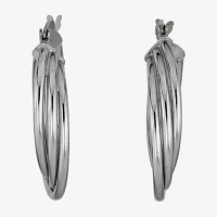 Sterling Silver 26mm Hoop Earrings