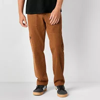 Arizona Mens Relaxed Straight Fit Herringbone Cargo Pant