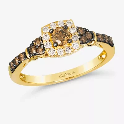 Le Vian® Ring featuring 3/8 CT. Chocolate Diamonds® 1/8 Nude Diamonds™ set 14K Strawberry, Vanilla, or Honey Gold®