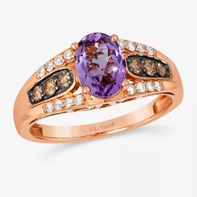 Le Vian® Ring featuring Grape Amethyst™ Chocolate Diamonds® Nude Diamonds™ set in 14K Strawberry Gold®