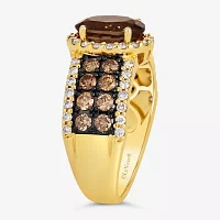 Le Vian® Ring featuring Chocolate Quartz® Chocolate Diamonds® Nude Diamonds™ set in 14K Honey Gold™