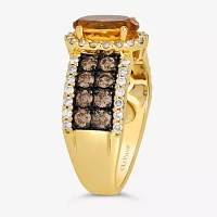 Le Vian® Ring featuring Cinnamon Citrine® Chocolate Diamonds® Nude Diamonds™ set in 14K Honey Gold™