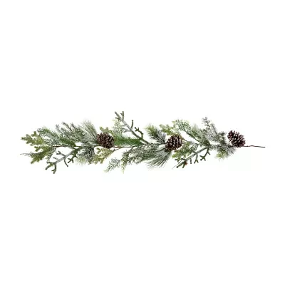 Northlight Frosted Pine And Cedar Christmas Indoor Garland