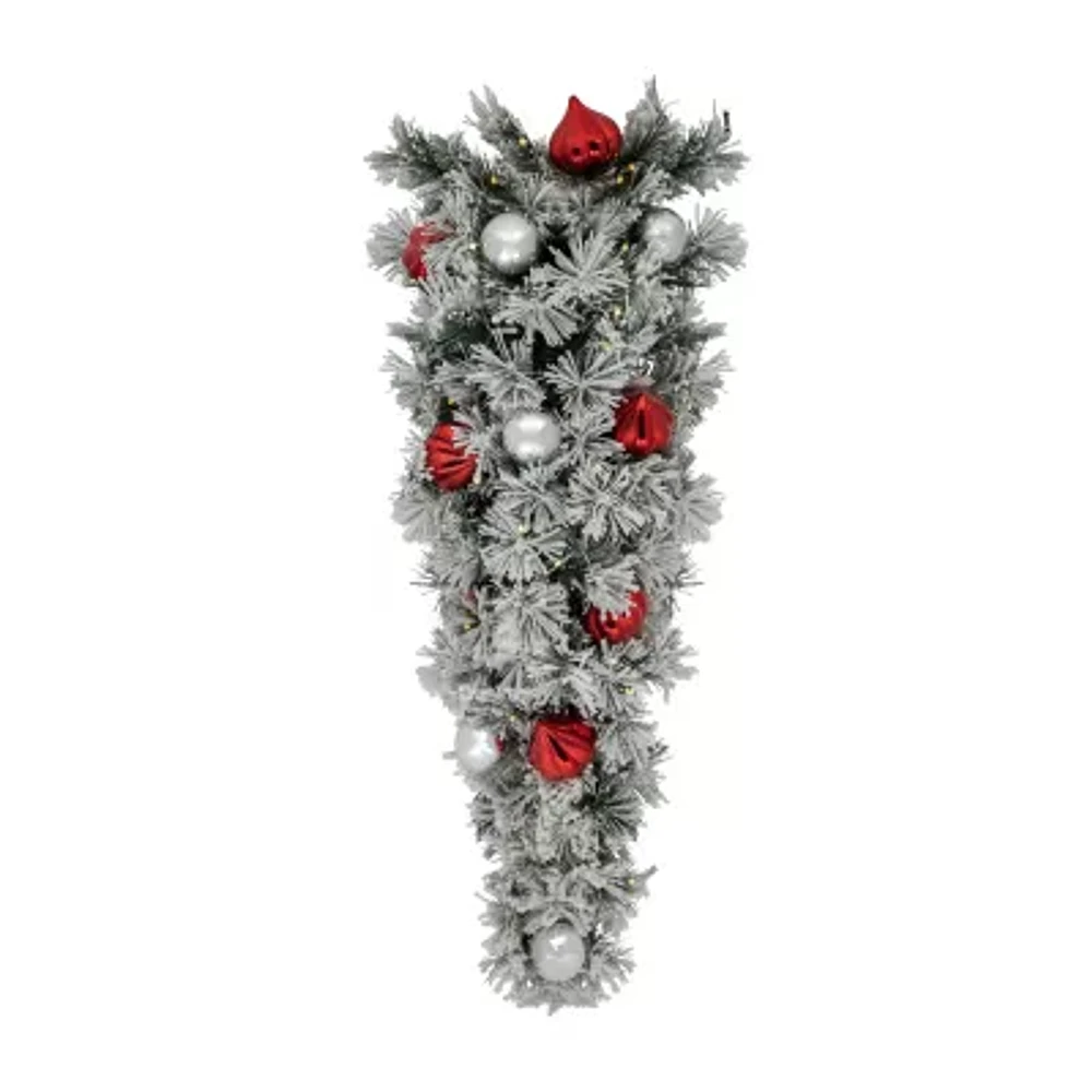 Northlight Snow Bristle Pine Pre-Lit Christmas Swags