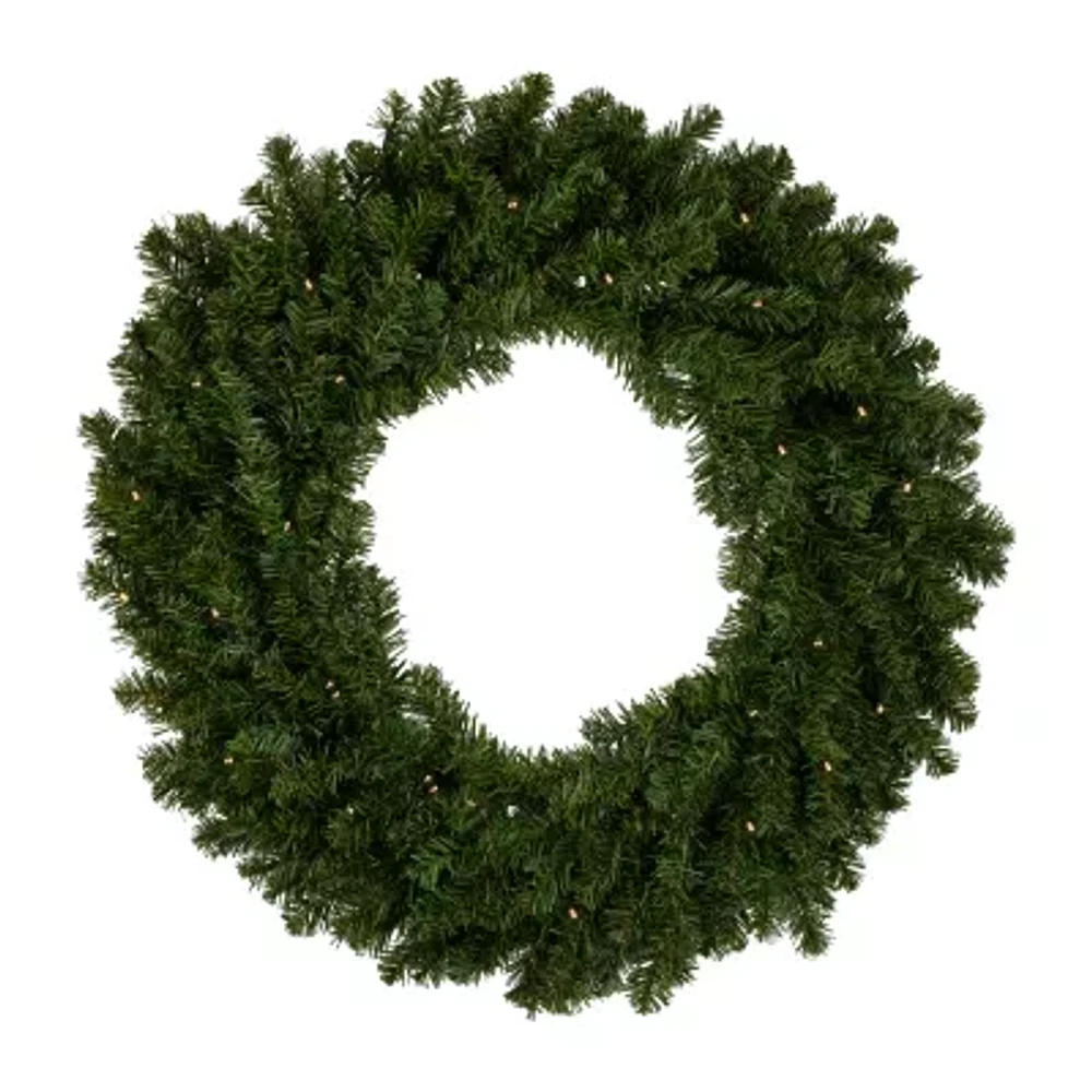 Northlight Canadian Pine Indoor Pre-Lit Christmas Wreath