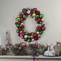 Northlight Shatterproof Ball Indoor Christmas Wreath