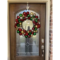 Northlight Shatterproof Ball Indoor Christmas Wreath