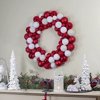 Northlight Shatterproof Ball Indoor Christmas Wreath