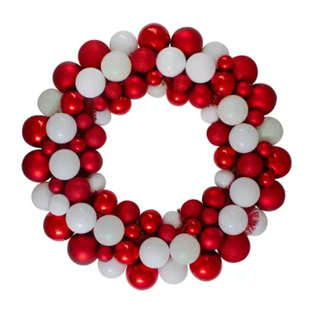 Northlight Shatterproof Ball Indoor Christmas Wreath