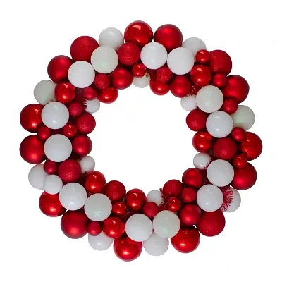 Northlight Shatterproof Ball Indoor Christmas Wreath