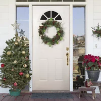 Northlight Natural Pine And Berry Indoor Wreath