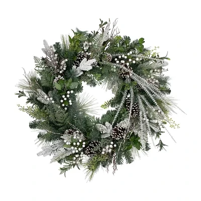 Northlight 36in Frosted Unlit Indoor Christmas Wreath