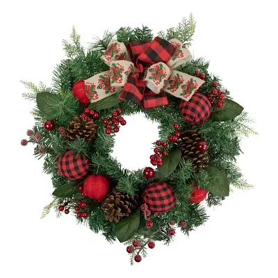 Northlight Pine Artificial   Unlit Indoor Christmas Wreath