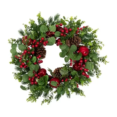 Northlight Boxwood And Pine Indoor Wreath