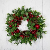 Northlight Boxwood And Pine Indoor Christmas Wreath