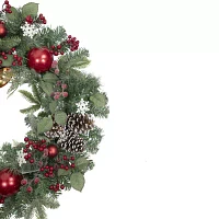 Northlight Bells And Mixed Foliage Indoor Wreath