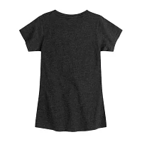 Big Girls Crew Neck Short Sleeve Barbie Graphic T-Shirt