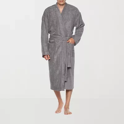 Residence Mens-Tall Terry Cloth Kimono Robes Long Sleeve Length