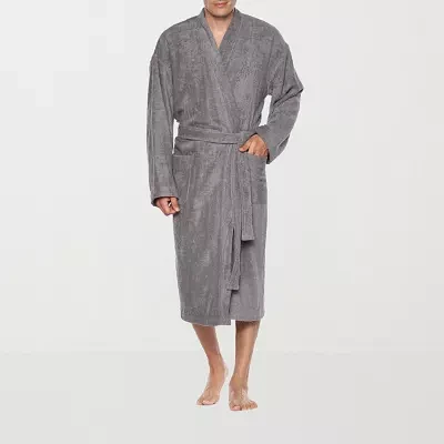 Residence Mens-Big Terry Cloth Kimono Robes Long Sleeve Length