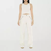 Forever 21 Twill Womens Mid Rise Straight Cargo Pant-Juniors