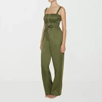 Forever 21 Womens Sleeveless Jumpsuit-Juniors