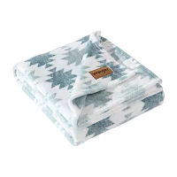 Wrangler Canyon Ikat Ultra Plush Fleece Lightweight Throw