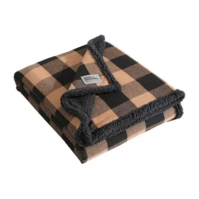 Eddie Bauer Cabin Plaid Cotton Flannel Lightweight Throw