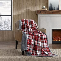 Eddie Bauer Parkwood Plaid Plush Lightweight Throw