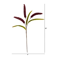 Nearly Natural Red Sorghum Stem Artificial Flowers