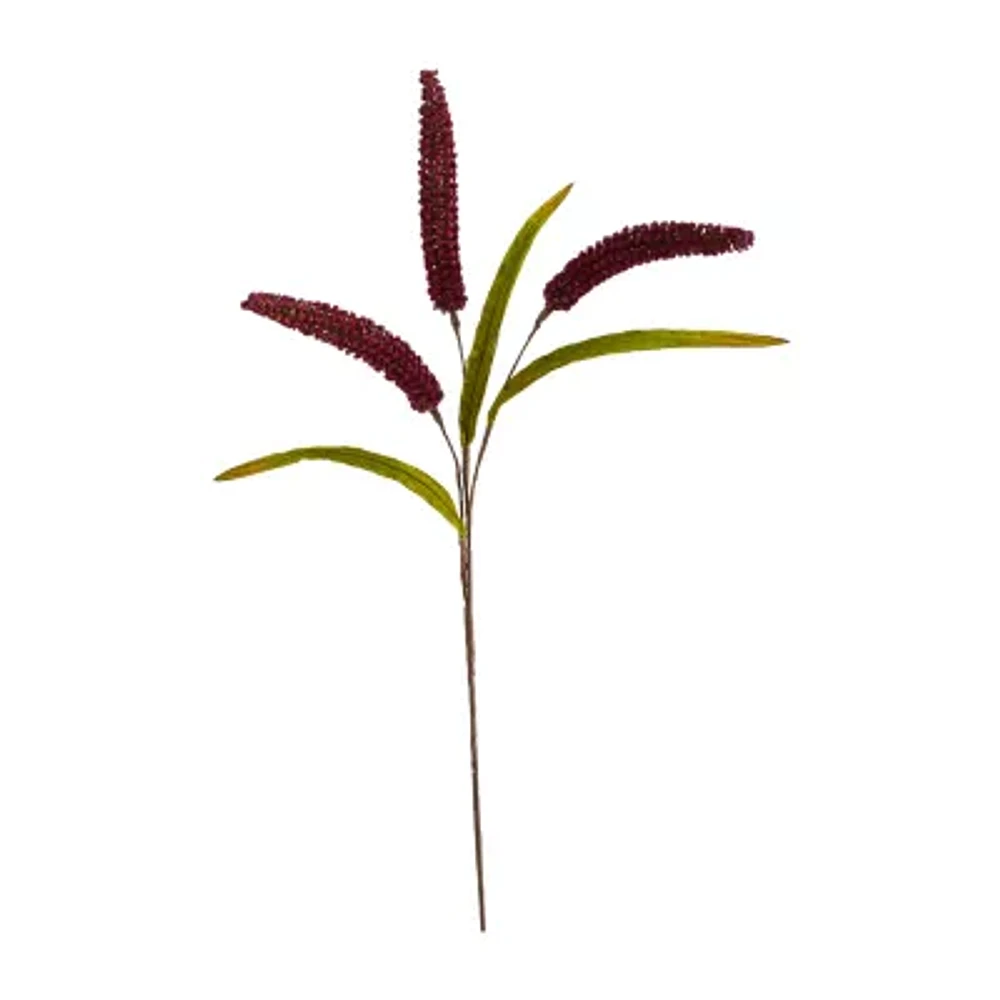 Nearly Natural Red Sorghum Stem Artificial Flowers